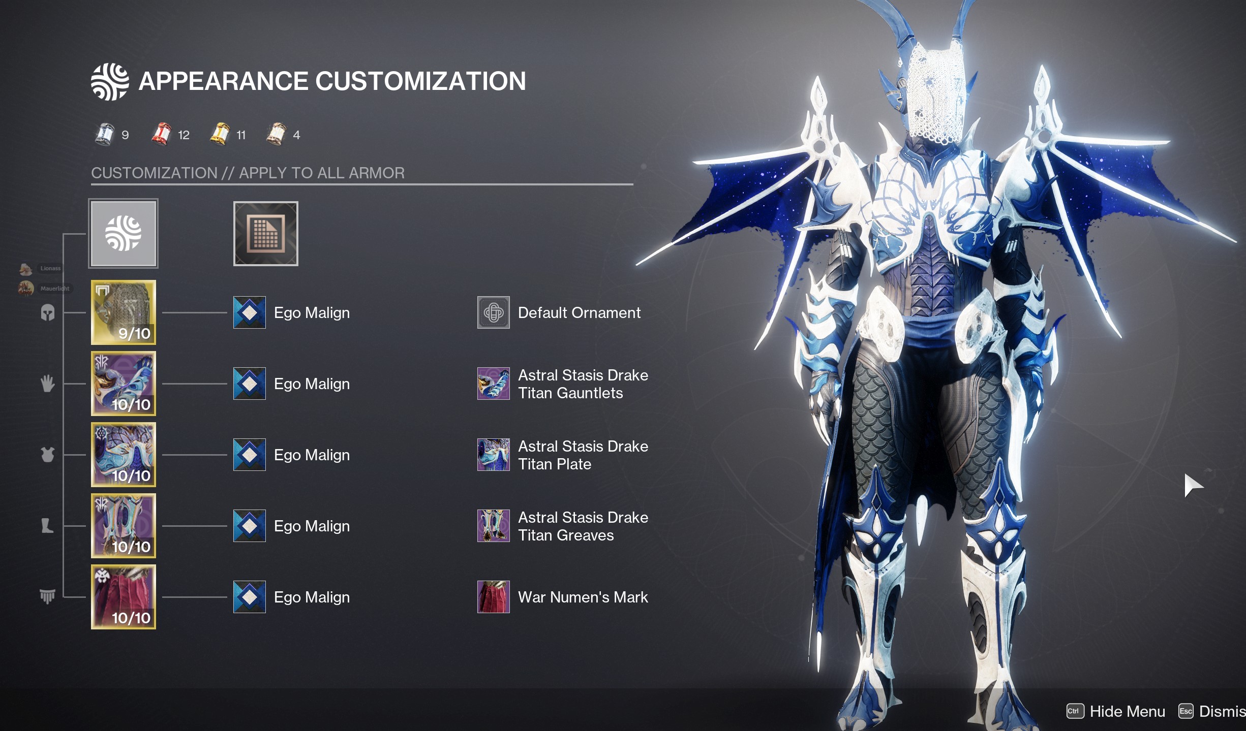 Ausrüstungsbild von Lionass